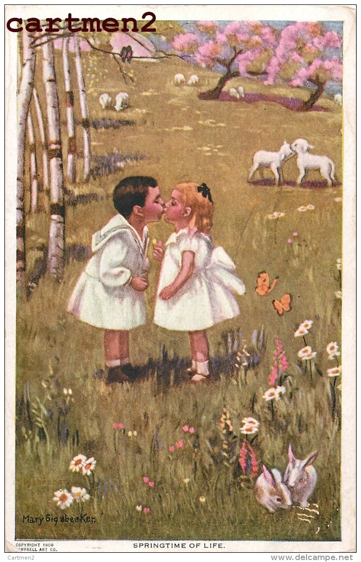 ILLUSTRATOR MARY SIGBEEKER ENFANTS CHILDREN SPRINGTIME OF LIFE - Autres & Non Classés