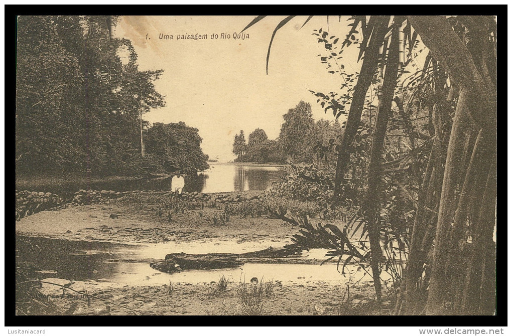 SÃO TOMÉ E PRÍNCIPE - Uma Paisagem Do Rio Quija(  Nº 11)carte Postale - Sao Tome And Principe