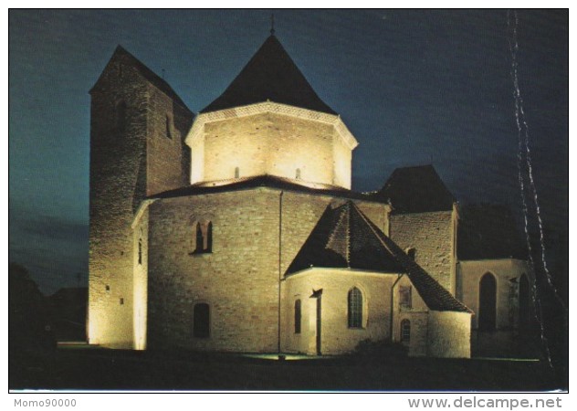 OTTMARSHEIM : Vue De Nuit De L'Eglise Octogonale Du XIe S. - Ottmarsheim