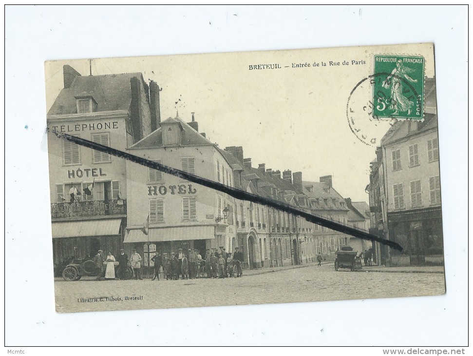 CPA  -  Breteuil  -  Entrée De La Rue De Paris - Breteuil