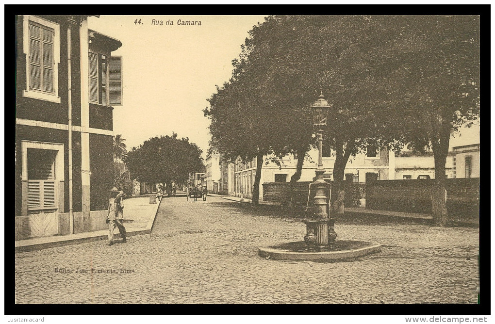 SÃO TOMÉ E PRÍNCIPE - Rua Da Camara(  Nº 44)carte Postale - Sao Tome And Principe