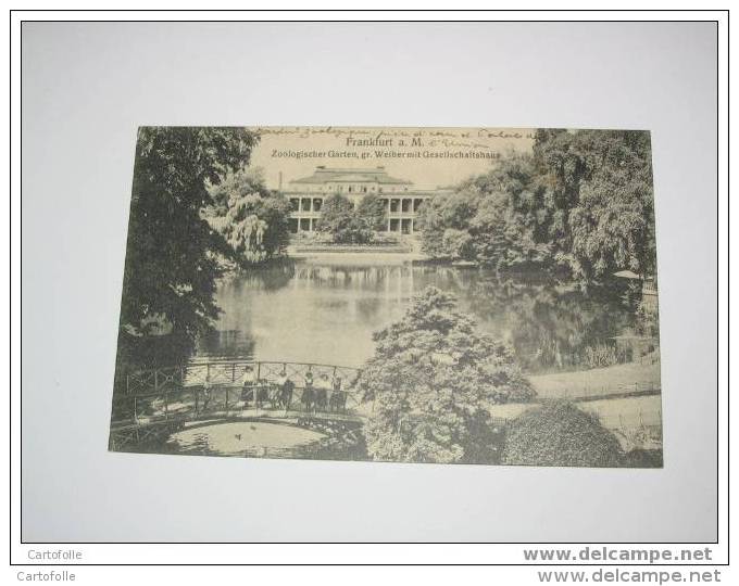 (229) -1- Carte Postale  Sur Allemagne Frankfurt  Jardin Zoologique Et Piéce D´eau - Frankfurt A. D. Oder