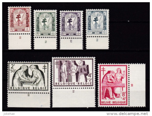 Belgie Plaatnummer COB** 998-1004.2 - ....-1960