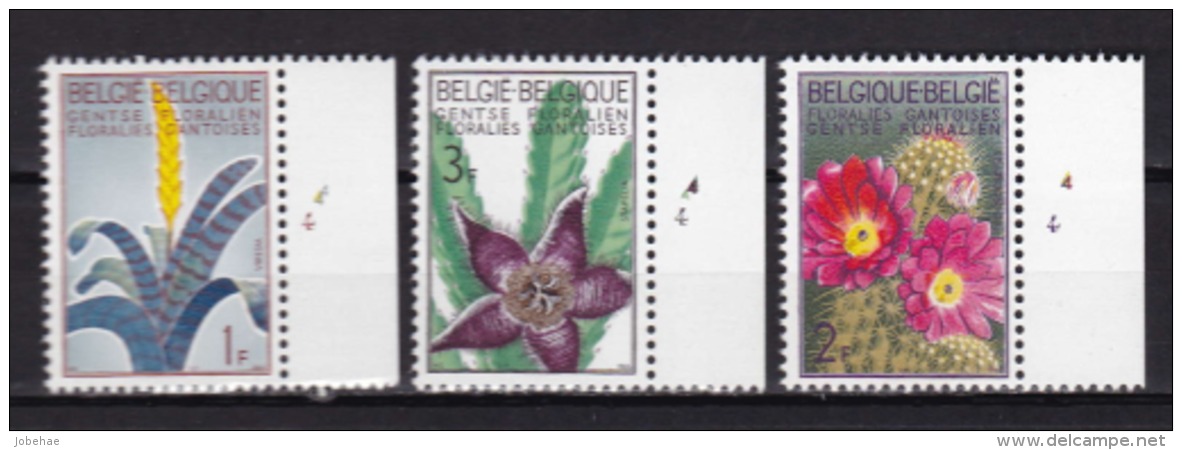 Belgie Plaatnummer COB** 1315-1317.4 - 1961-1970