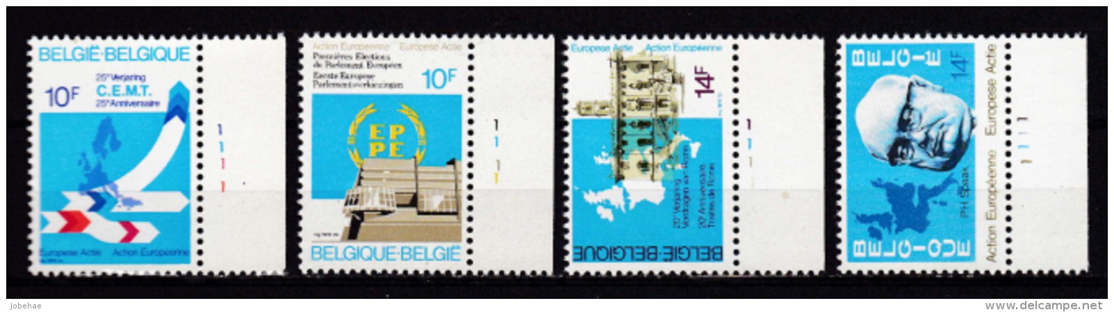 Belgie Plaatnummer COB** 1884-1887.1 - 1971-1980