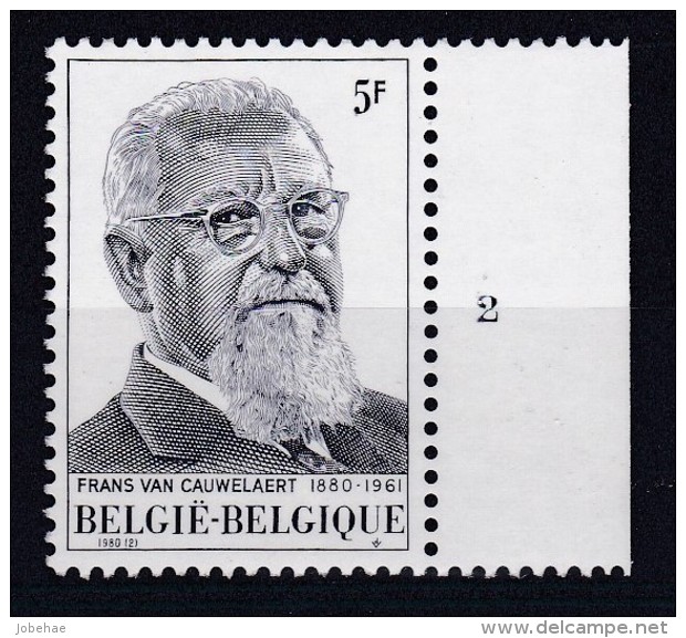 Belgie Plaatnummer COB** 1965.2 - 1971-1980