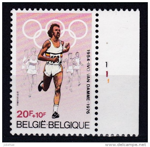 Belgie Plaatnummer COB** 1974.1 - 1971-1980