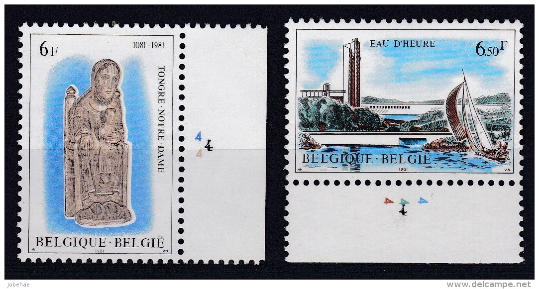 Belgie Plaatnummer COB** 2010-2013.4 - 1981-1990
