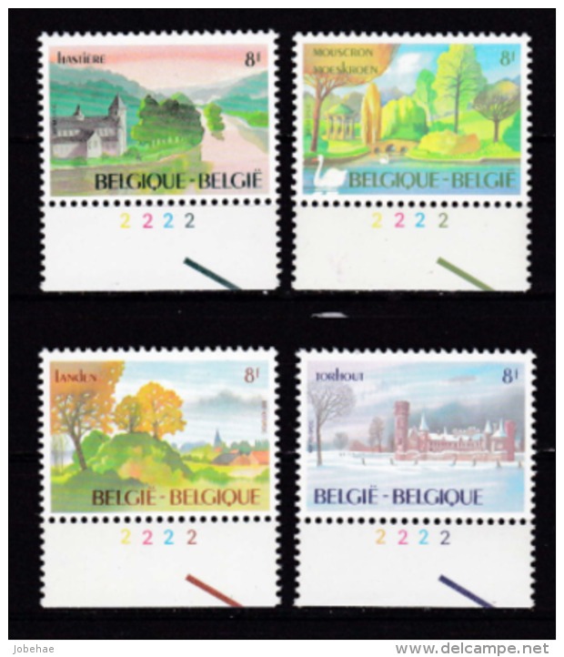 Belgie Plaatnummer COB** 2096.2099.2 - 1981-1990