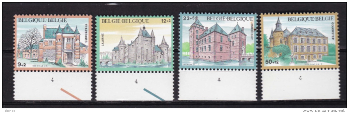 Belgie Plaatnummer COB** 2193-2196.4 - 1981-1990