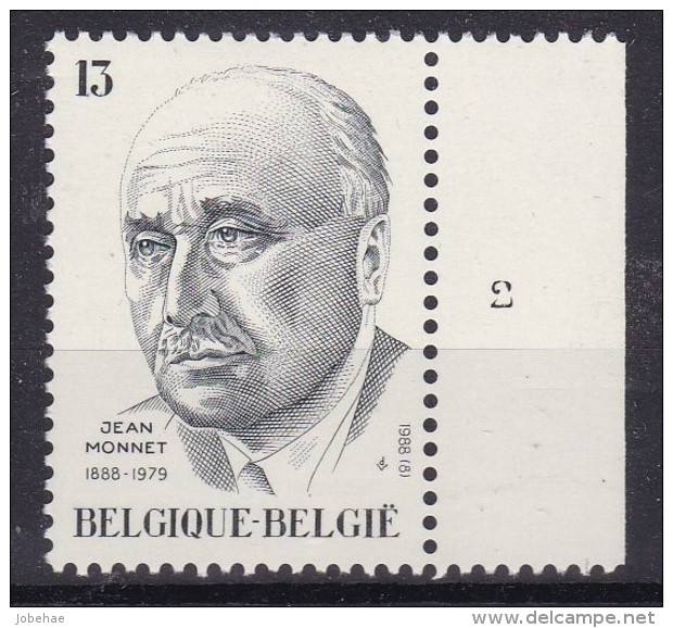 Belgie Plaatnummer COB** 2293.2 - 1981-1990