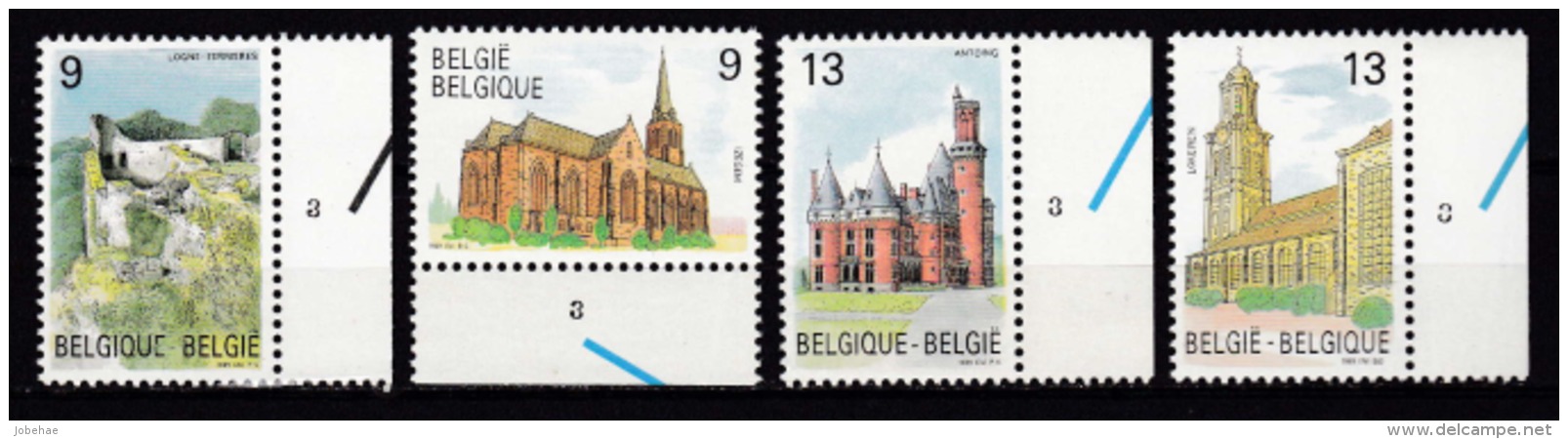 Belgie Plaatnummer COB** 2328-2331.3 - 1981-1990