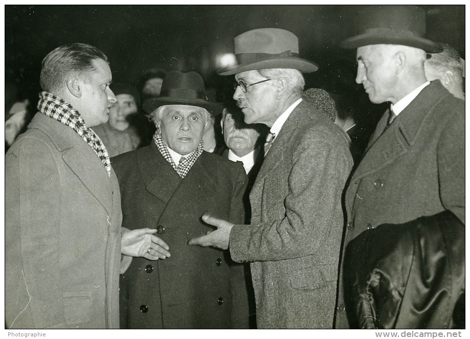 Paris Politiciens Paul Boncour Ramsay MacDonald John Simon Ancienne Photo Meurisse 1930 - Berühmtheiten