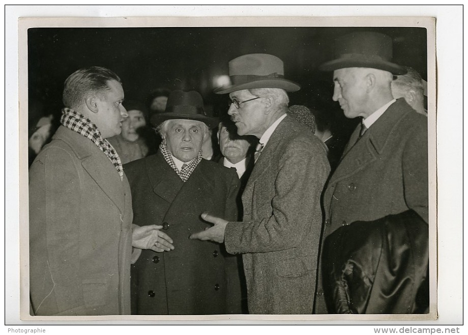 Paris Politiciens Paul Boncour Ramsay MacDonald John Simon Ancienne Photo Meurisse 1930 - Berühmtheiten