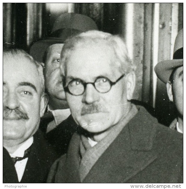 Paris Politiciens Mr Tardieu &amp; Ramsay MacDonald Ancienne Photo Meurisse 1930 - Berühmtheiten