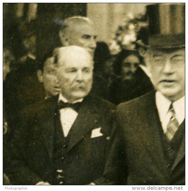 Paris Independance Day Président Doumer &amp; Ambassadeur Walter Edge Ancienne Photo Meurisse 1931 - Berühmtheiten