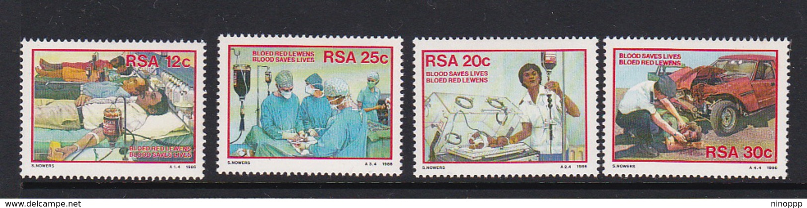 South Africa 1986 Blood Donors MNH Set - Cars