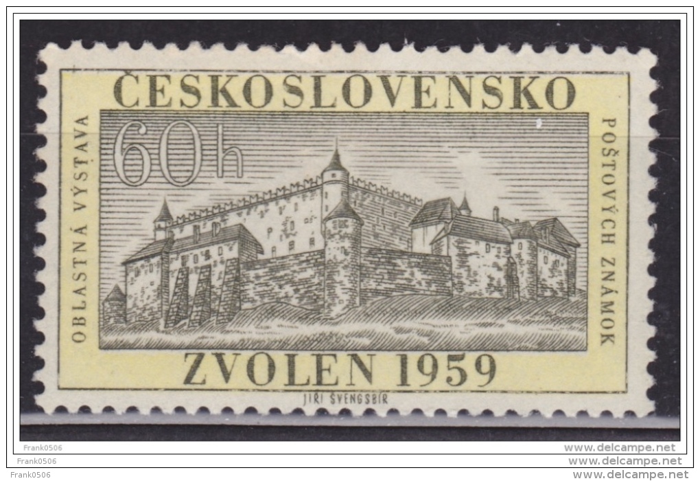 Czechoslovakia 1959, Zvolen Castle, 60h, MNH - Unused Stamps