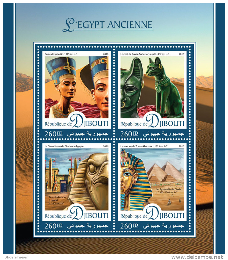 DJIBOUTI 2016 ** Ancient Egypt Antikes Ägypten L'Egypte Ancienne M/S - OFFICIAL ISSUE - A1644 - Egyptologie