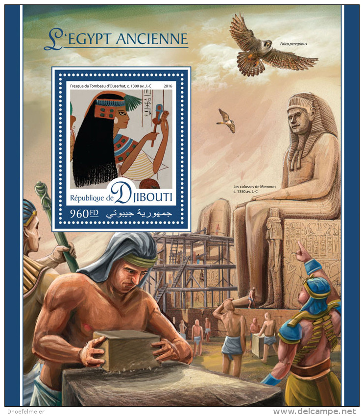 DJIBOUTI 2016 ** Ancient Egypt Antikes Ägypten L'Egypte Ancienne S/S - IMPERFORATED - A1644 - Egyptologie