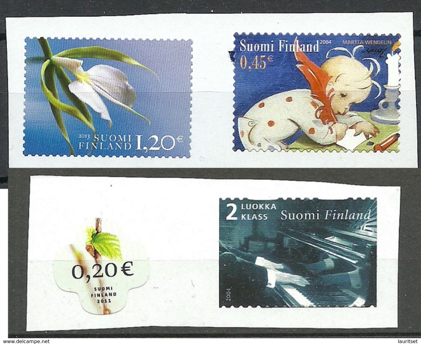 FINLAND FINNLAND 4 Mint Stamps On Cover Out Cut - Unused Stamps