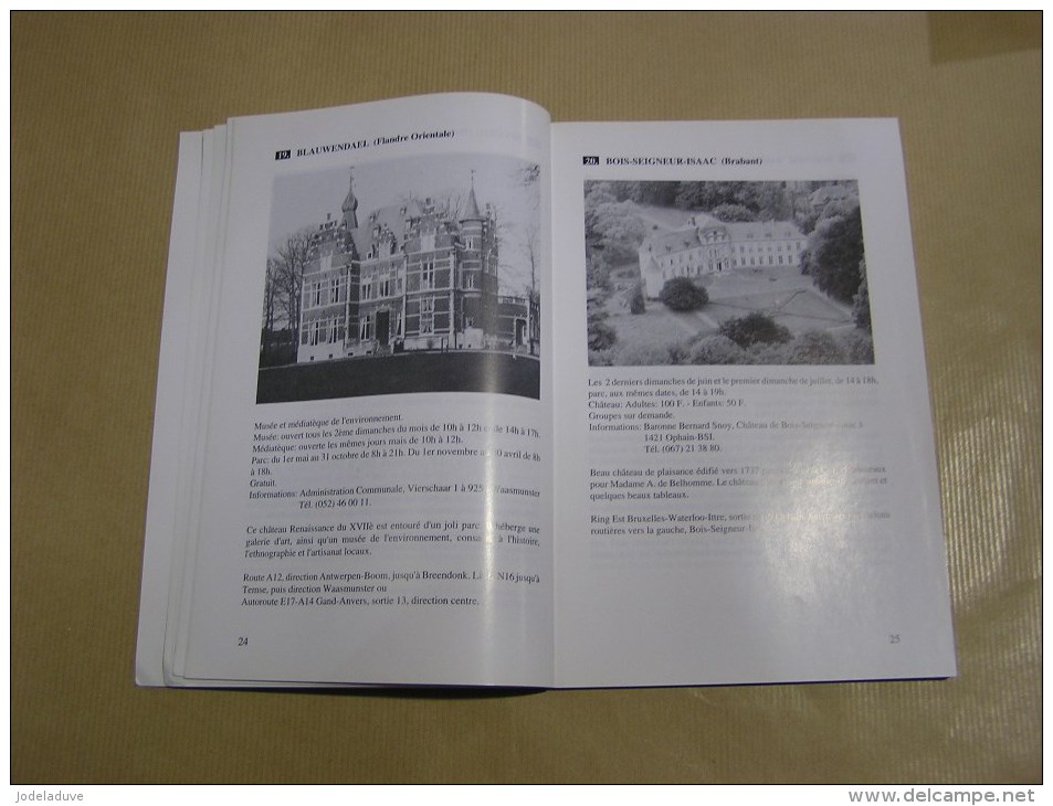 GUIDE DES CHATEAUX DE BELGIQUE Année 1992  Régionalisme Demeures Historiques Flandre Hainaut Gaume Ardennes Belgique - België