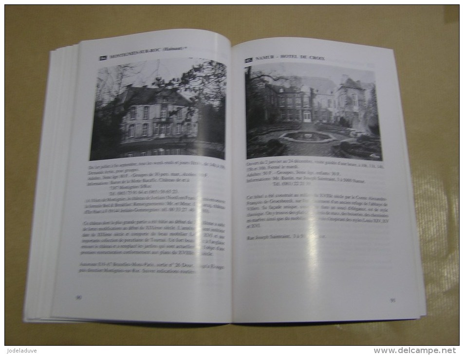 GUIDE DES CHATEAUX DE BELGIQUE Année 1992  Régionalisme Demeures Historiques Flandre Hainaut Gaume Ardennes Belgique