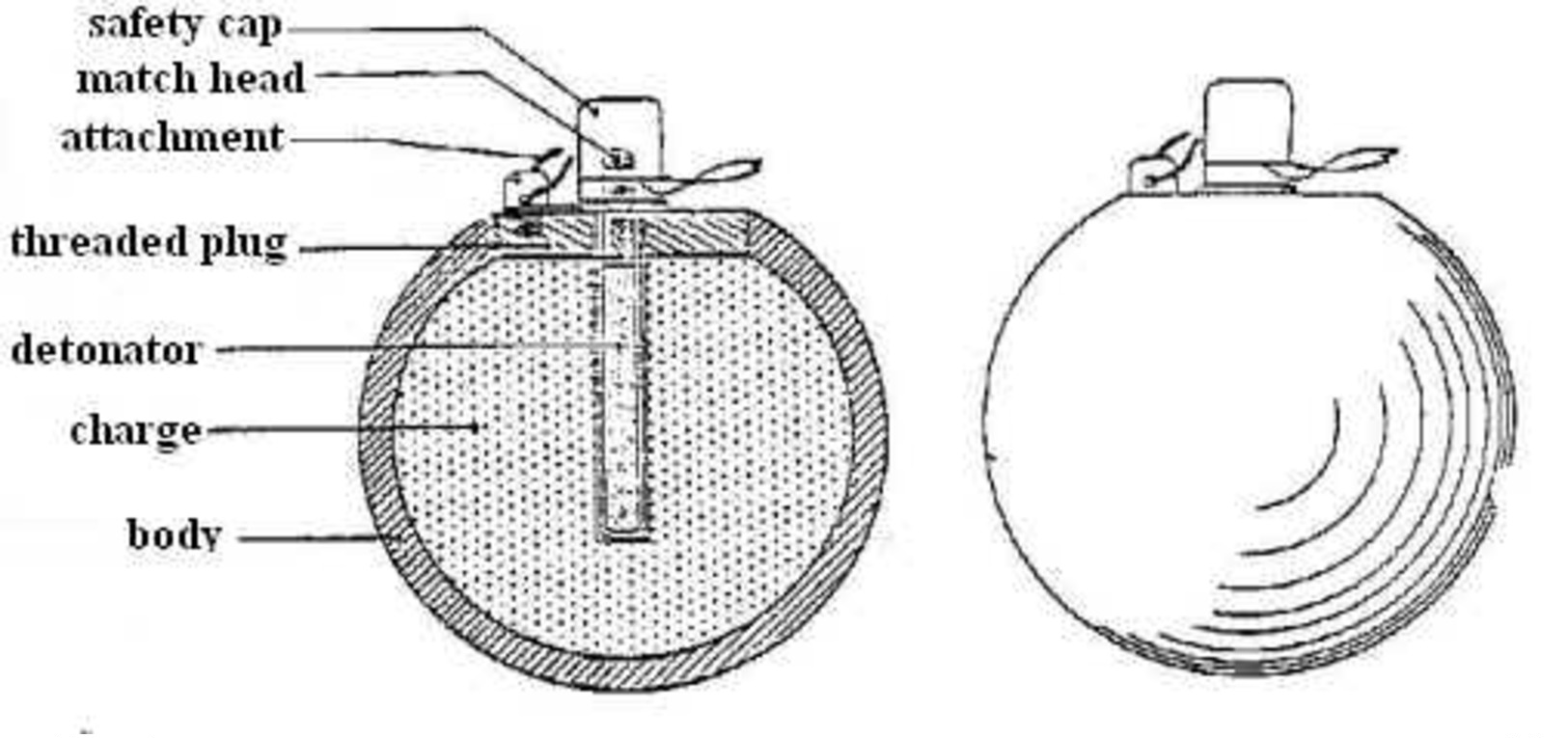 WWI BRITISH GRENADE NO.15 MK.I -LEMON -rare!!!