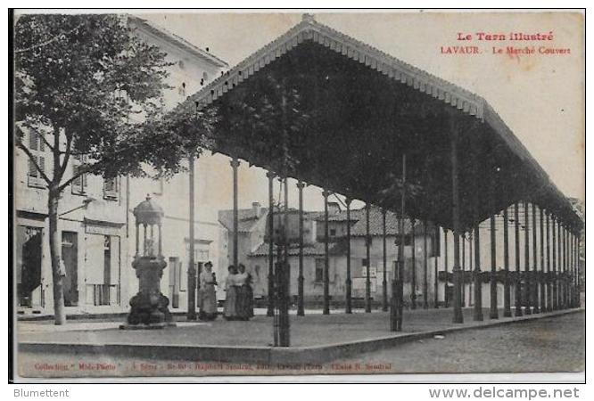 CPA TARN Circulé Lavaur Marché Couvert - Lavaur