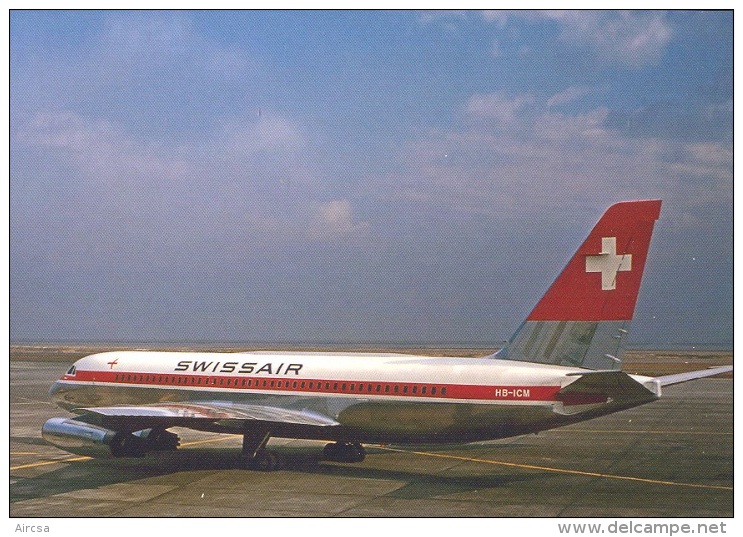 Aviation Postcard-423 -SWISSAIR  -CONVAIR 880 - 1946-....: Moderne