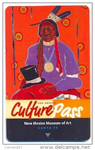 New Mexico Culture Pass Advert,  Used Magnetic Hotel Room Key Card # K-2007 - Cartes D'hotel