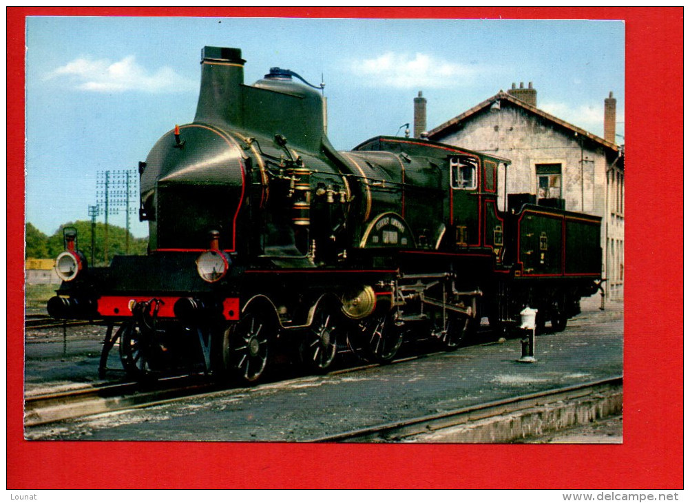 Train - Chemin De Fer - Locomotive "Coupe Vent" C-145 PLM (1900)(Photo M. Lamarche) - Trains