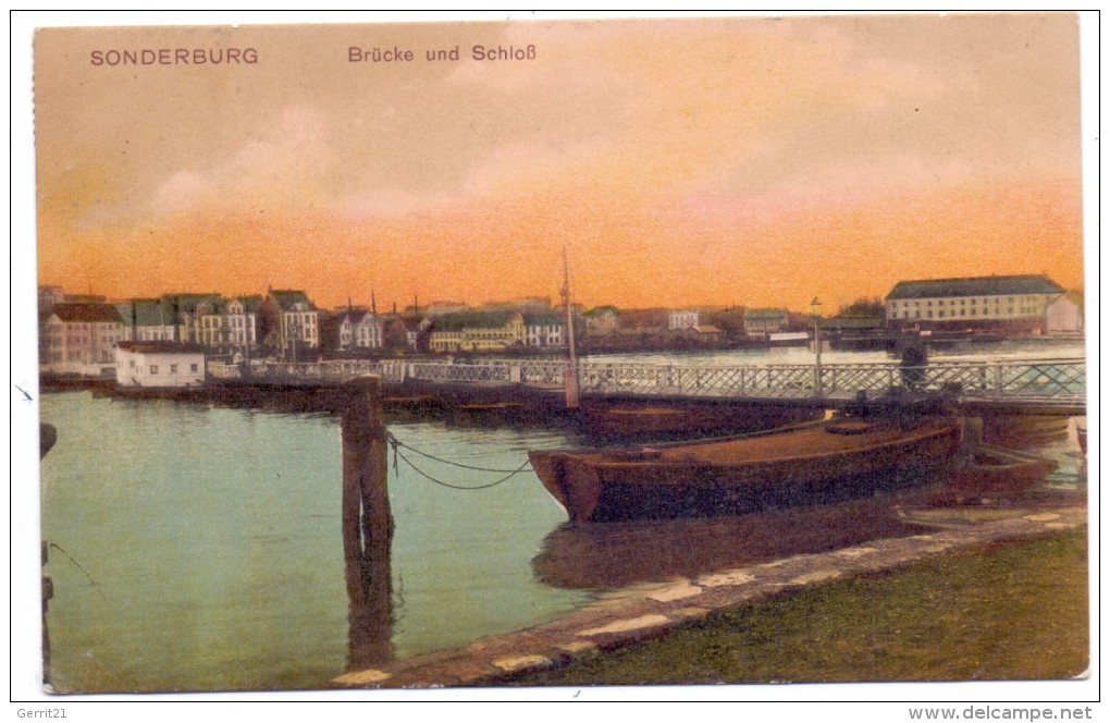 DK 6400 SONDERBORG / SONDERBURG, Brücke Und Schloß, 1912 - Nordschleswig