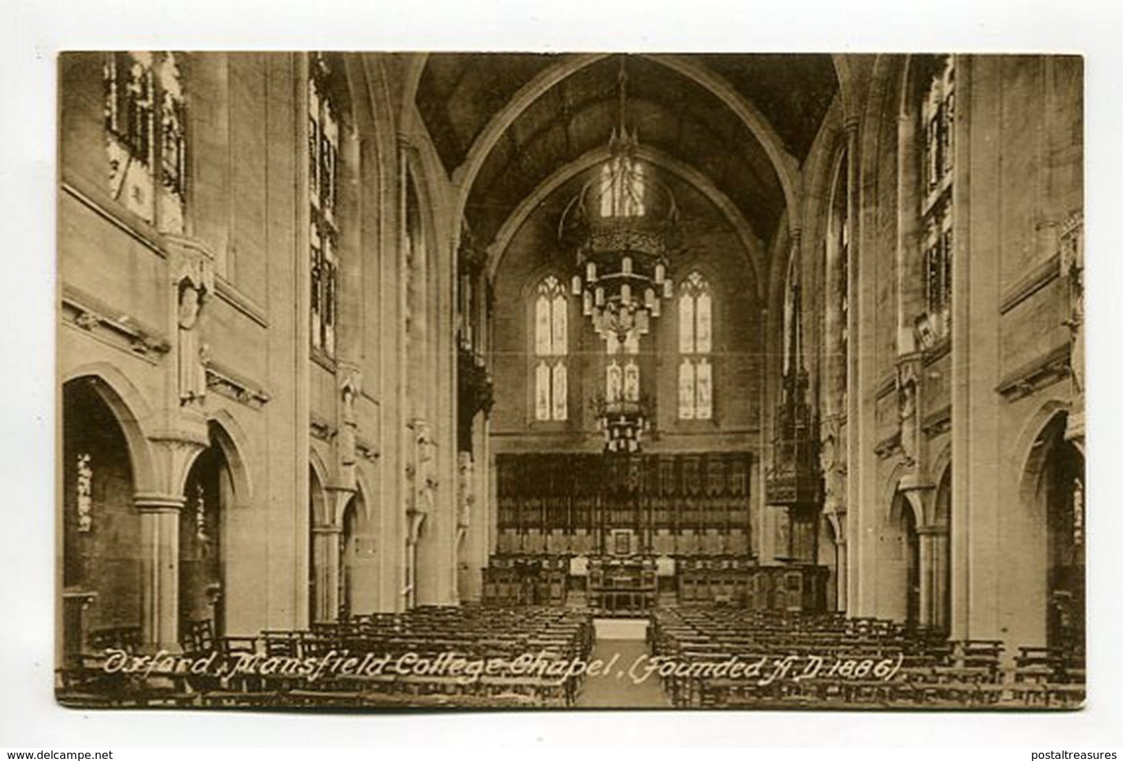 Oxford, Mansfield College, Chapel, (FoundedA.D. 1886). - Oxford
