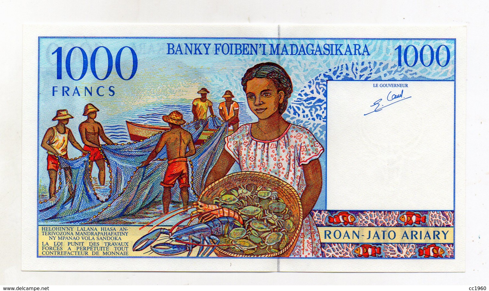 Madagascar - Banconota Da 1000 Franchi - Nuova -  (FDC1633) - Madagascar