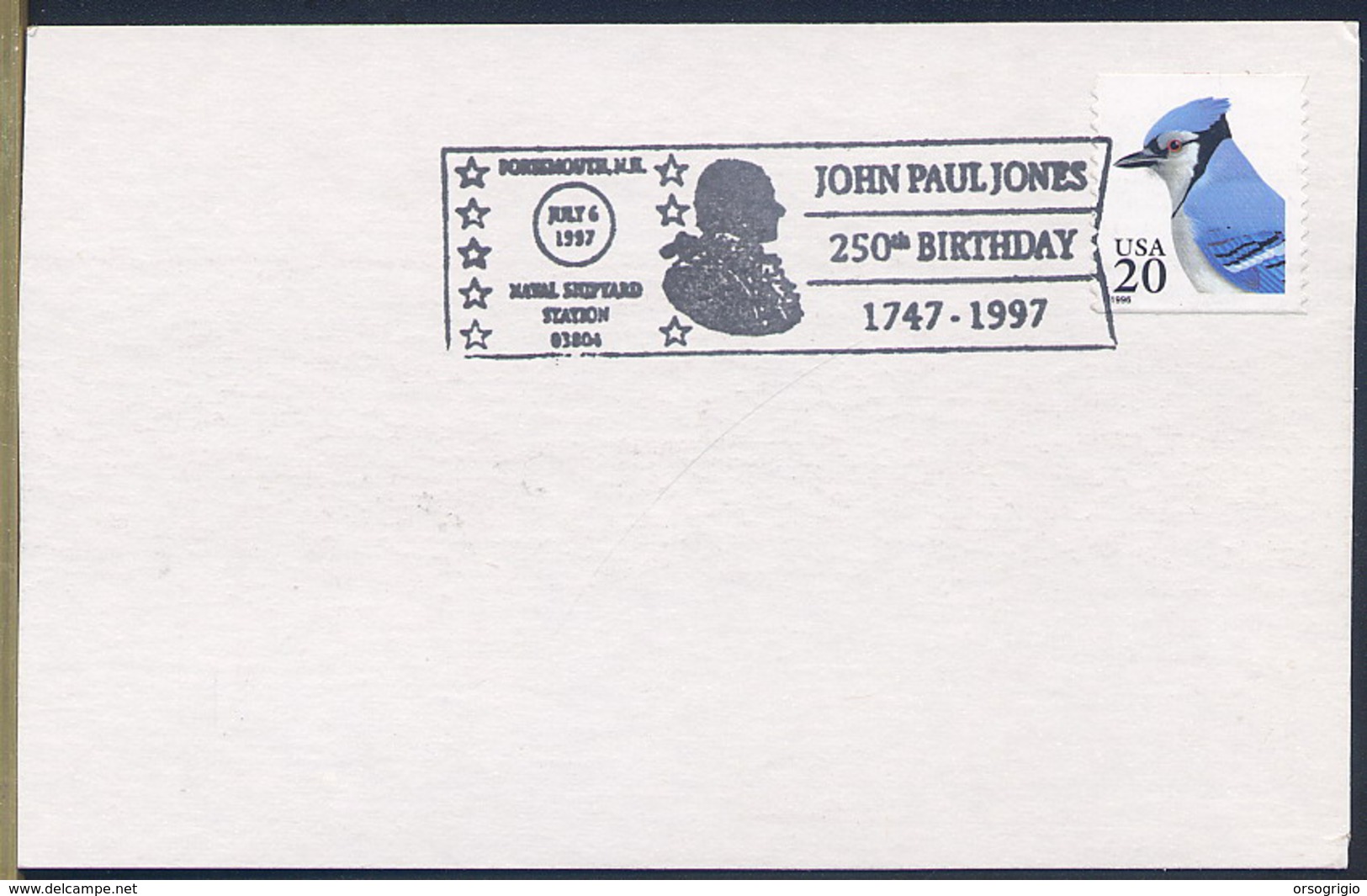 JOHN PAUL JONES - United States' First Well-known Naval Fighter In The American Revolution. - Us Independence