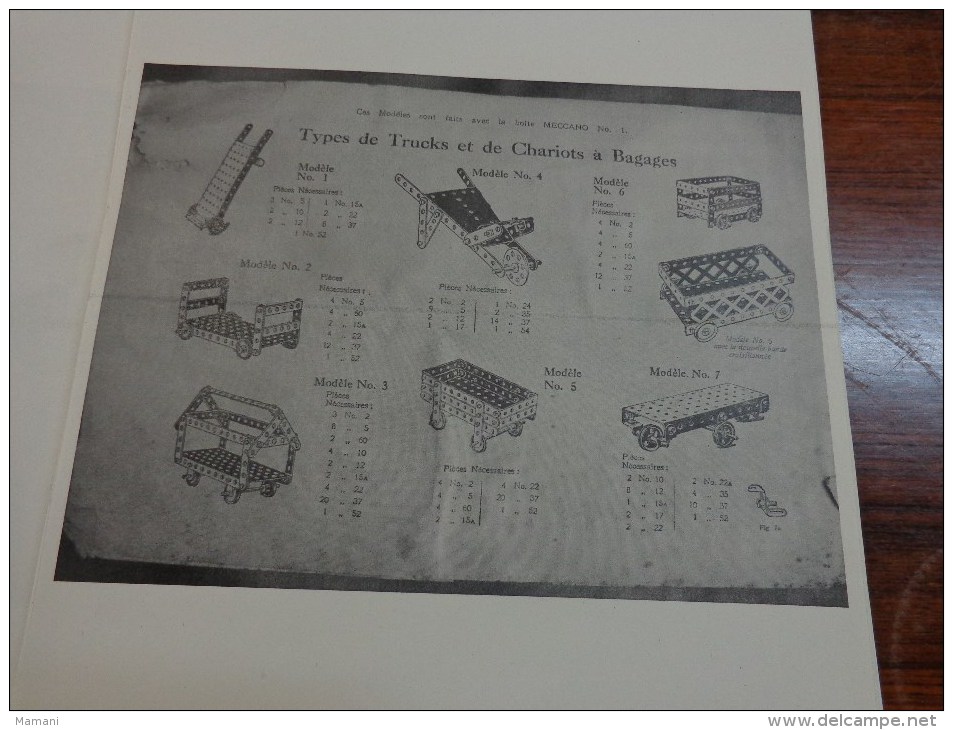 Photocopie De 57 Pages De Montage Meccano - Autres & Non Classés