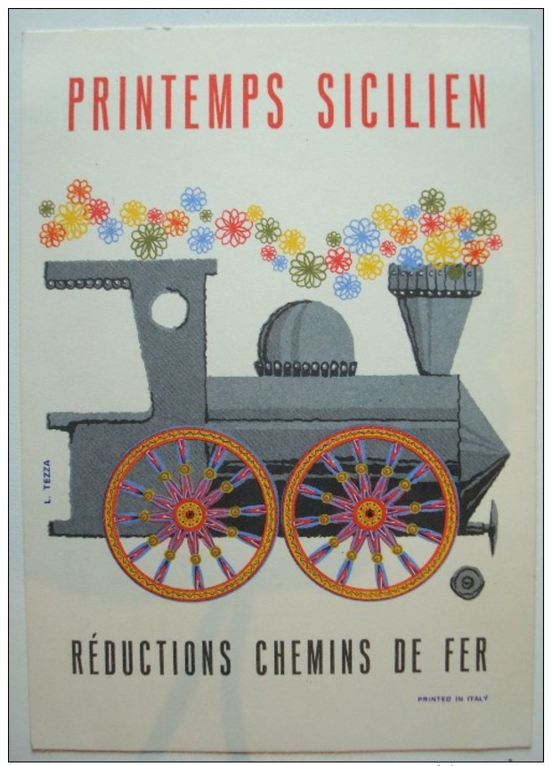 Printemps Sicilien. - Réductions Chemins De Fer. - Ca. 1959. - Trains