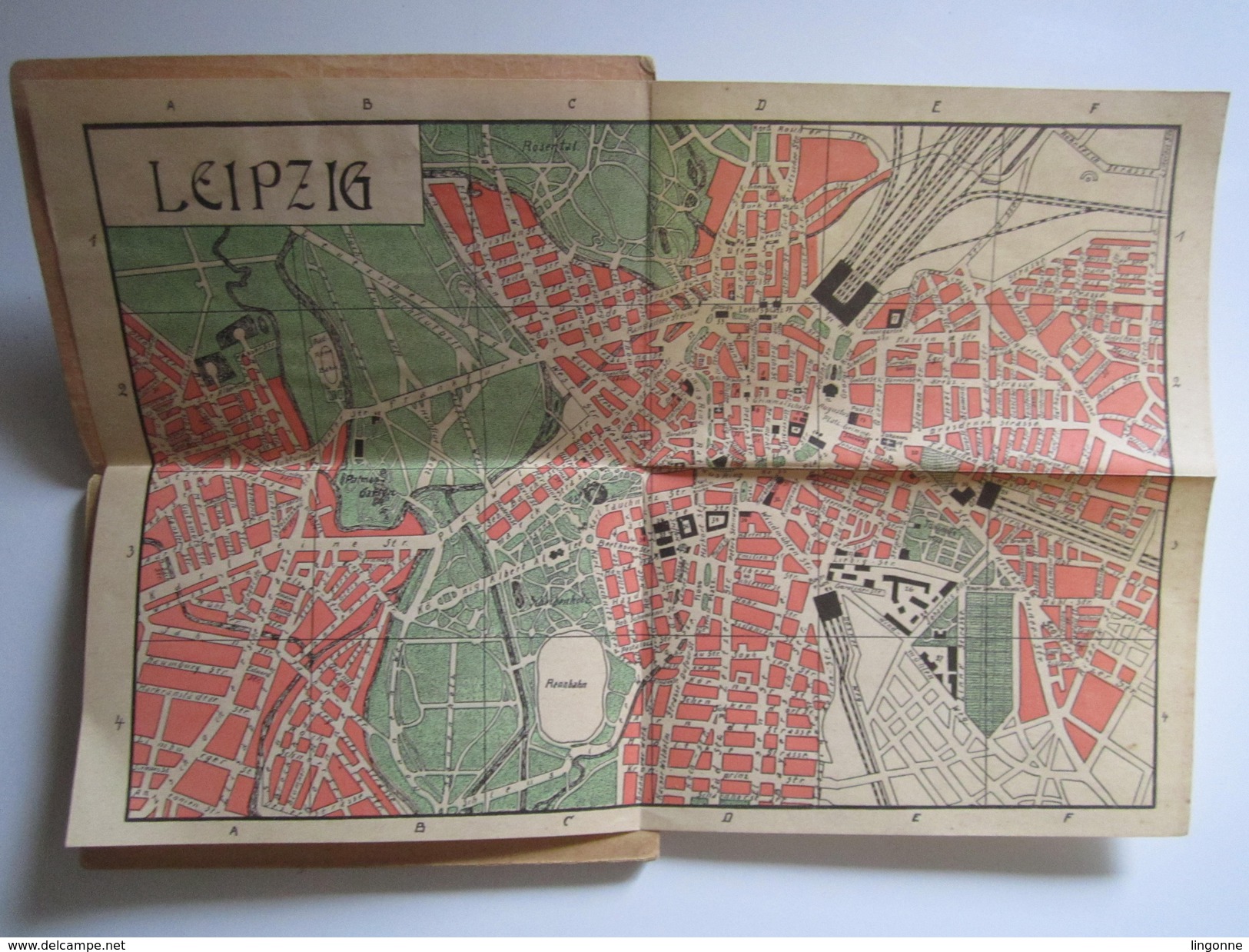 Reiseführer LEIPZIG Mit Einem Stadtplan Oblitération Ausgabostellet M.GONZER BERLIN N°24 Oranienburgerstr. 26 - 16 Pages - Saksen