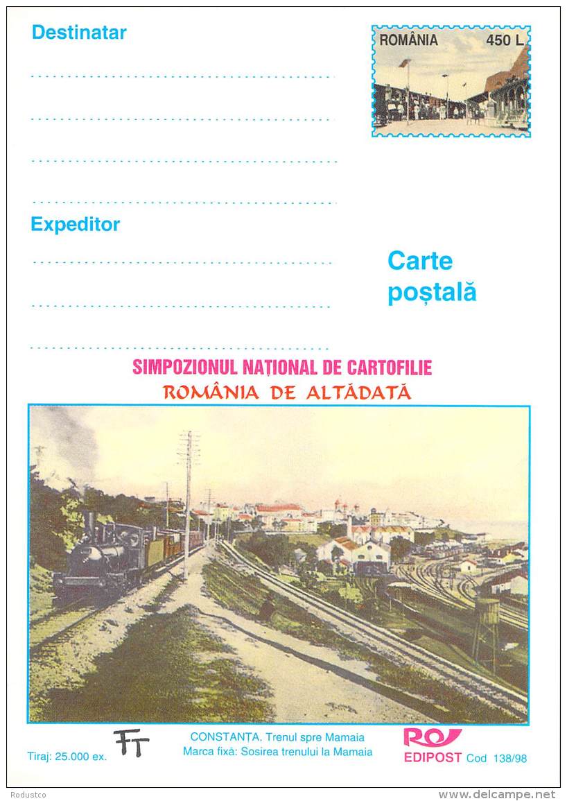 Romania  Bildpostkarte  Trenul / Zug Von Constanta Nach Mamaia Um 1900 - Treinen