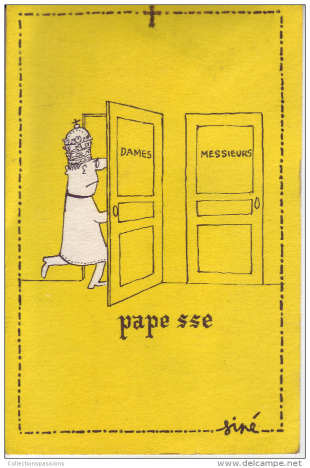 - SINE - Carte Postale. Humour - Pape Sse - - Sine