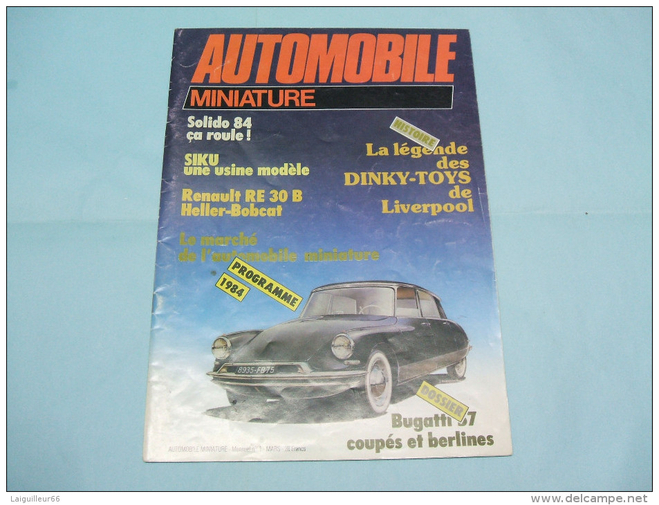 Magazine AUTOMOBILE MINIATURE N°1 Mars 1984 - Littérature & DVD