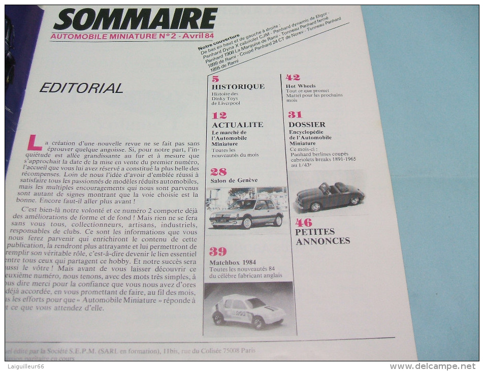 Magazine AUTOMOBILE MINIATURE N°2 Avril 1984 - Literatur & DVD