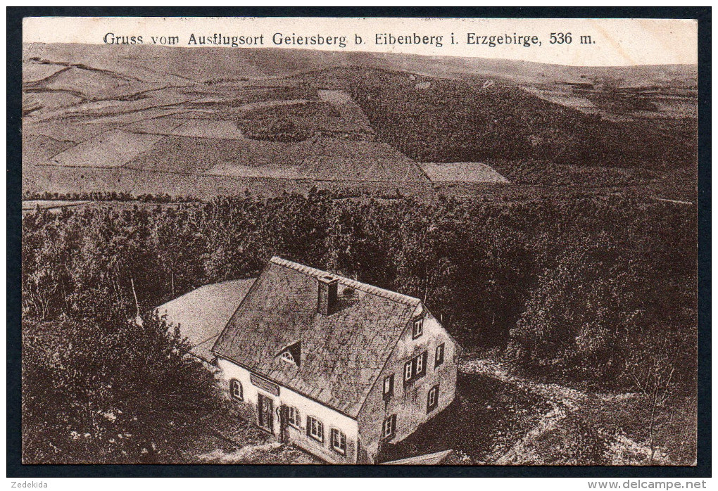 7967 - Alte Ansichtskarte - Gruß Aus Geiersberg Bei Eibenberg Burkhardtsdorf - Max Förster Einsiedel - Burkhardtsdorf