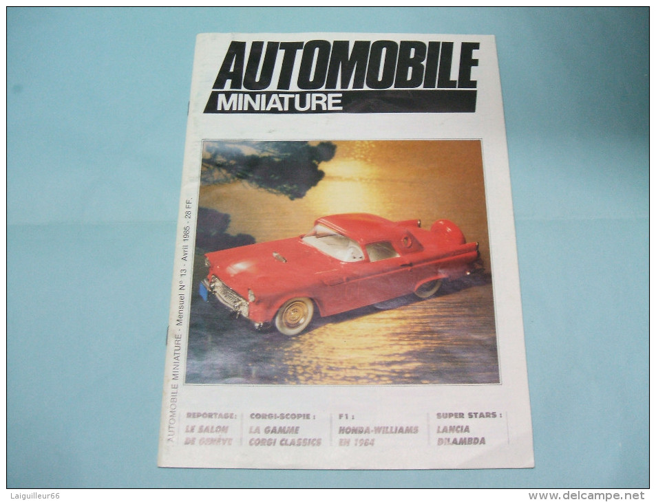 Magazine AUTOMOBILE MINIATURE N°13 Avril 1985 - Letteratura & DVD