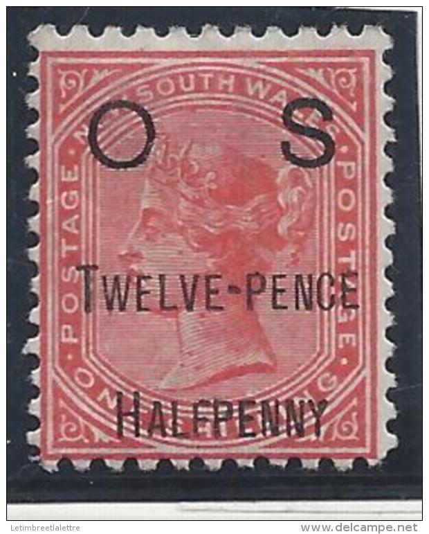 Nouvelle Galles Du Sud - Service - N° 34 * - Neuf Avec Charnière - Mint Stamps