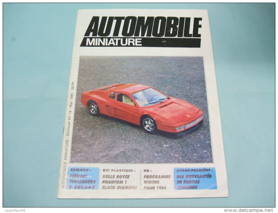 Magazine AUTOMOBILE MINIATURE N°14 Mai 1985 - Littérature & DVD