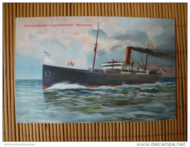 NDL Norddeutscher Lloyd Dampfer Hannover , Ungelaufen - Steamers