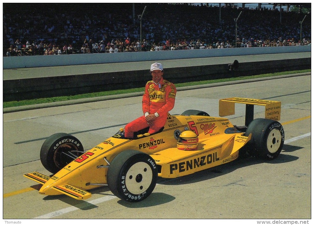Rick Mears  -  Vainqueur 1988  -  Indianapolis 500 Miles  -  Carte Postale - IndyCar