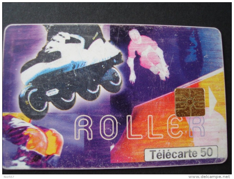 FRANCE USED PHONECARDS ROLLER - Holographic Phonecards